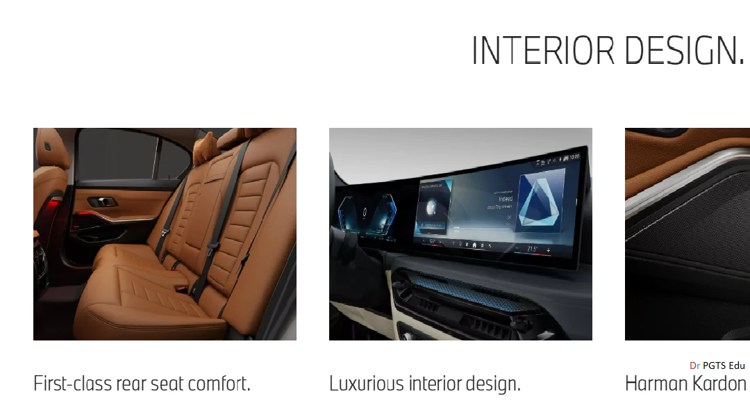 BMW 3 Series LWB Car Interior