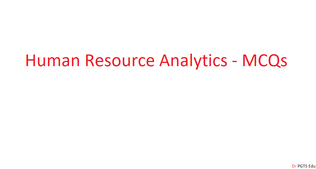 Human Resource Analytics - MCQs