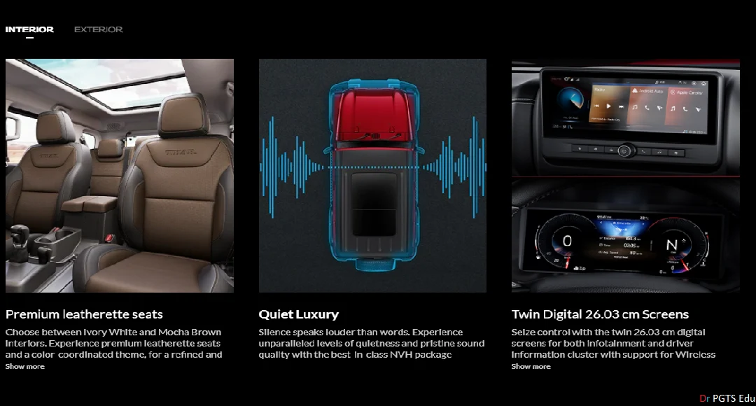 Mahindra thar roxx Interior