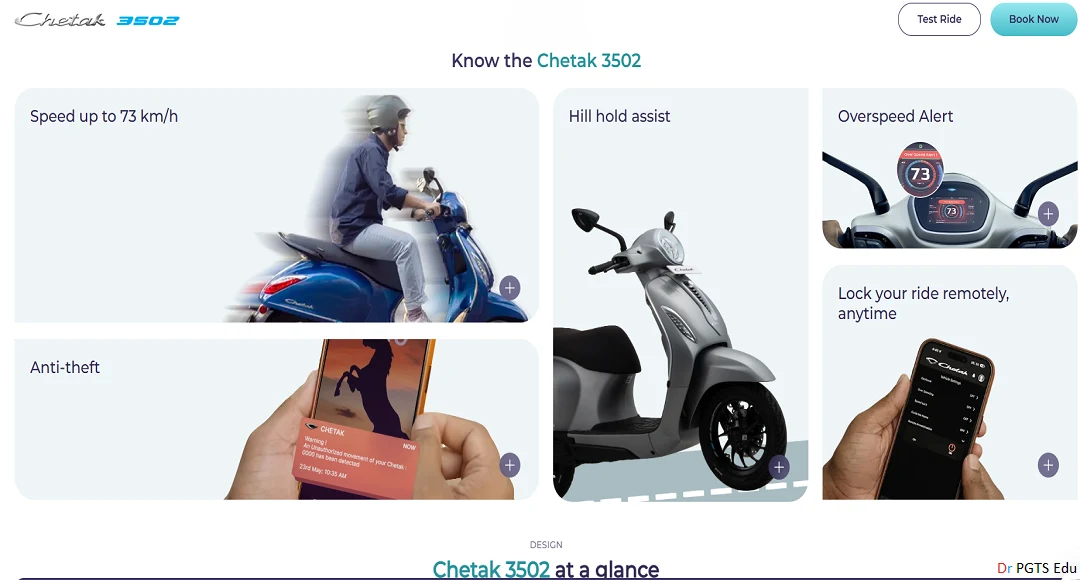 Chetak 3502 Scooter Price