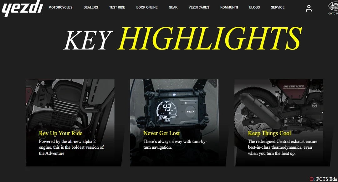 Yezdi Adventure Specifications