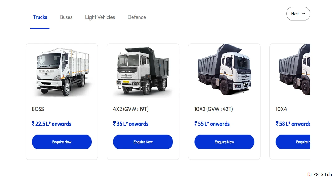 Ashok Leyland Price