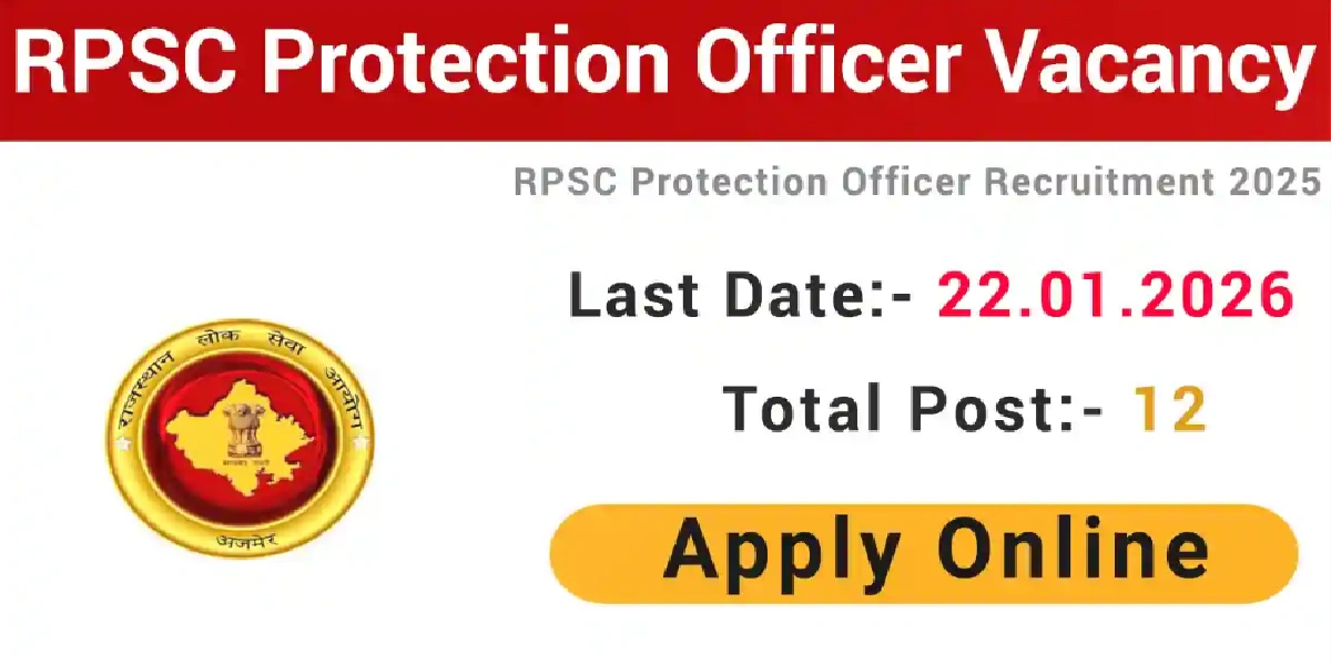 RPSC Protection Officer Recruitment 2026