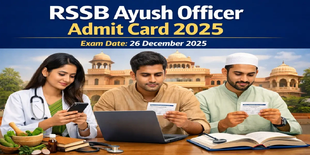 RSSB Ayush Office Admit Card 2025