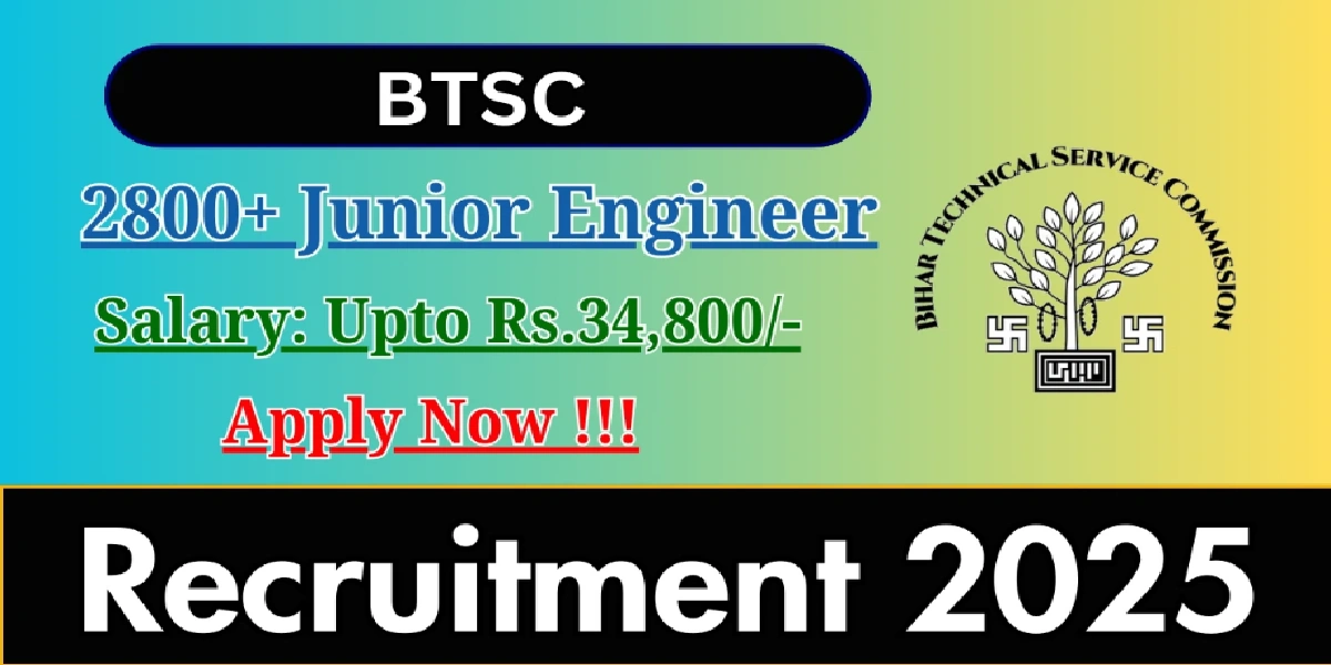 BTSC Junior Engineer Online form