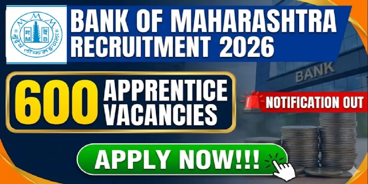 Bank of Maharashtra Apprentice Online form 2026