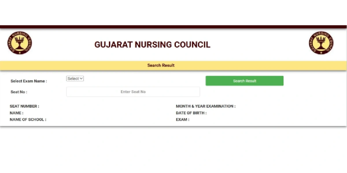 Gujarat Nursing Council Result 2026