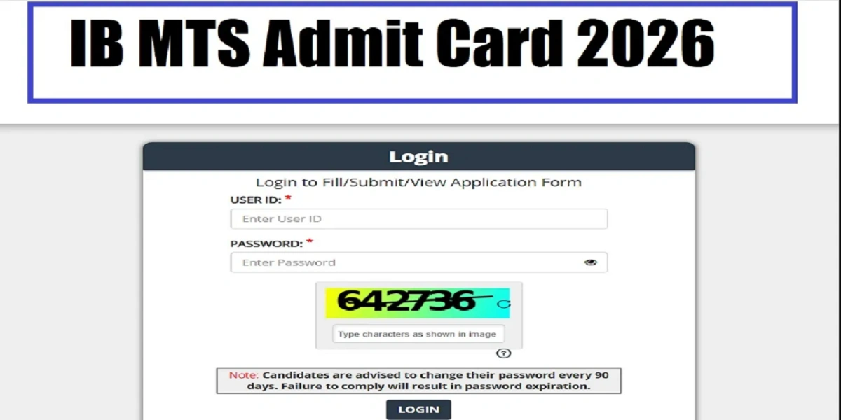 IB MTS Admit Card 2026