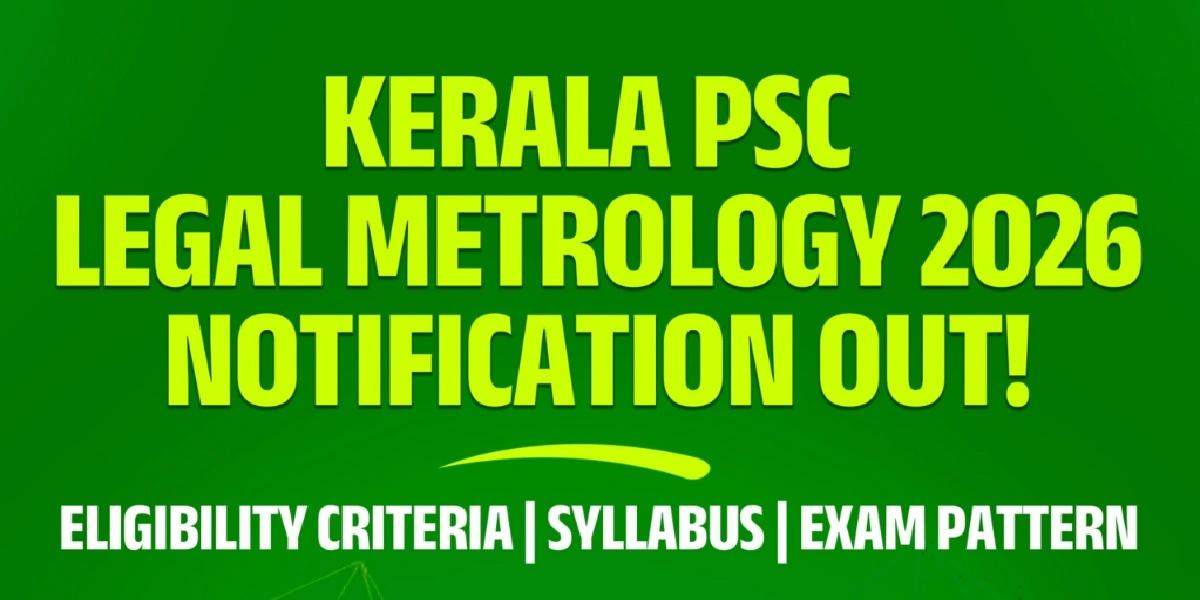 Kerala PSC Legal Metrology Inspector Syllabus 2026 